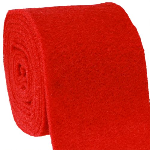 Floristik24 Filtbånd 15cm x 5m mørkerød