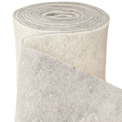 Artikel Filtbånd 15cm x 5m tofarvet grå, hvid