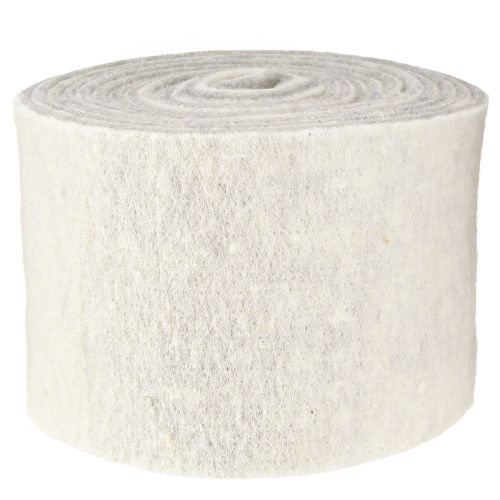 Artikel Filtbånd 15cm x 5m tofarvet grå, hvid