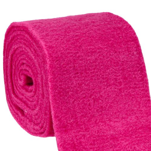 Artikel Filtbånd pink uldbånd uld filt pottebånd dekorativt stof 15cm 5m