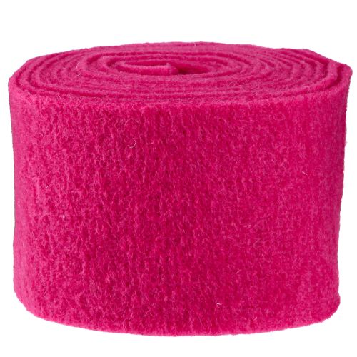 Artikel Filtbånd pink uldbånd uld filt pottebånd dekorativt stof 15cm 5m