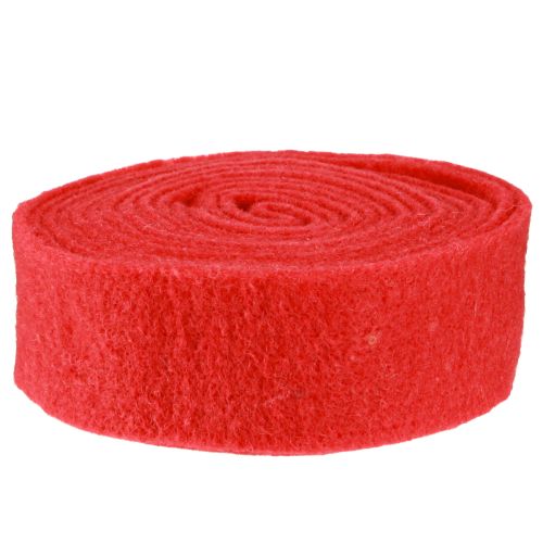 Artikel Filtbånd rødt 7,5cm 5m