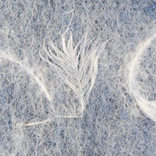 Artikel Filtbånd uld bånd dekorativt stof blå fjer uldfilt 15cm 5m