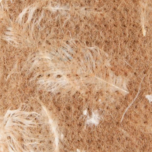 Artikel Filtbånd uld bånd dekorativt stof brune fjer uldfilt 15cm 5m
