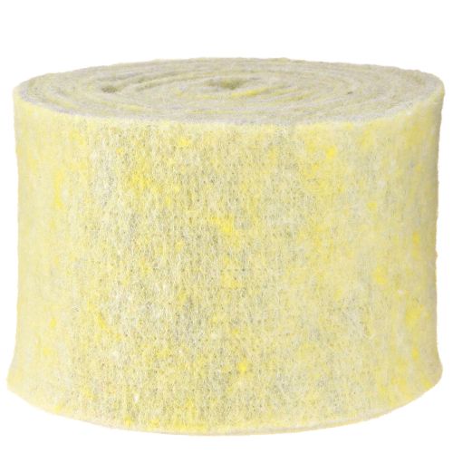 Artikel Filtbånd uldbånd pottebånd pyntebånd grå gul 15cm 5m