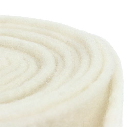 Floristik24 Filtbånd 15cm x 5m hvid