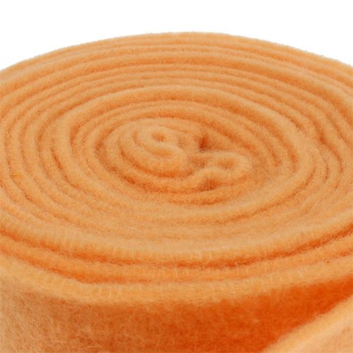 Floristik24 Filtbånd 7,5cm 5m lys orange