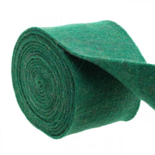 Floristik24 Filttape, pottetape, uldfilt grøn, gyldent skimrende 15cm 5m