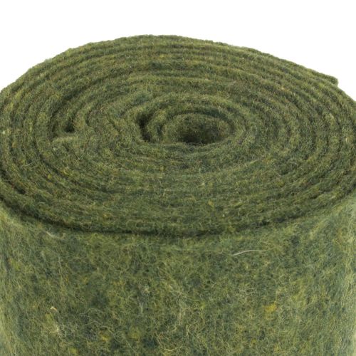 Artikel Filt bånd uld bånd håndværk filt filt rulle mørkegrøn 15cm 5m