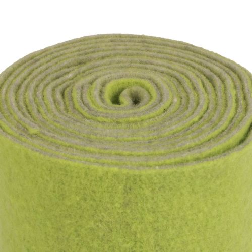 Floristik24 Filtbånd uldbånd filtrulle pyntebånd grøn grå 15cm 5m