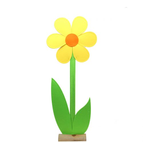 Floristik24 Filtblomst gul 87cm