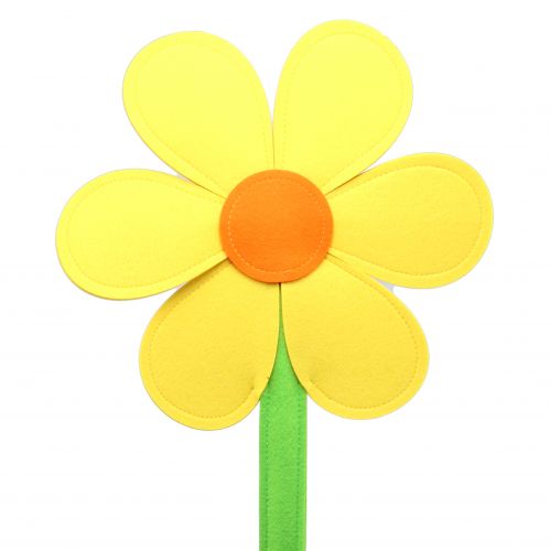 Floristik24 Filtblomst gul 87cm