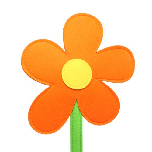 Floristik24 Filtblomst orange 87cm