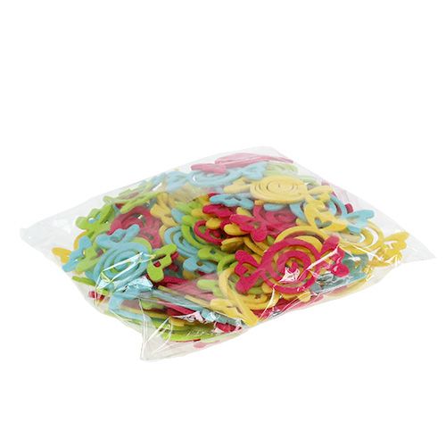Floristik24 Filt slik Candy assorteret 5,5 cm 100p