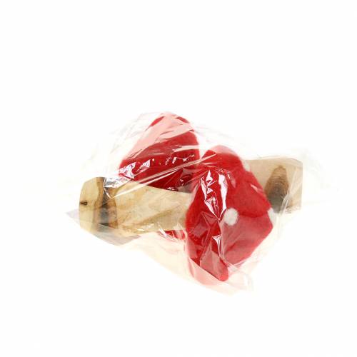 Floristik24 Toadstool efterårsdekoration rød H13,5cm 2stk