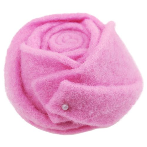 Floristik24 Filt rosa lyserød Ø8cm H4,5cm 6stk