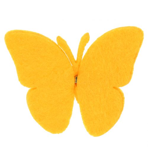 Floristik24 Filt sommerfugle med klip 7cm 24stk