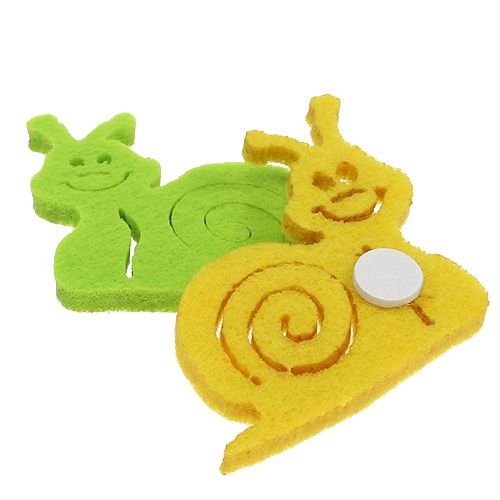 Floristik24 Filtsnegl med klæbende prik 5cm assorteret 36 stk