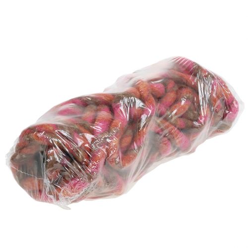 Floristik24 Filtsnor 25m brun, rød, lyserød