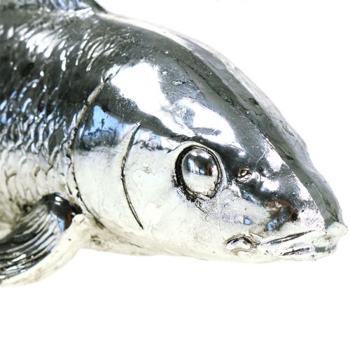 Artikel Dekorativ fisk sølv 22cm