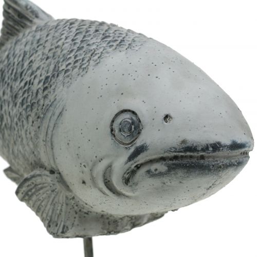 Floristik24 Havefigur fisk på stativ H20cm