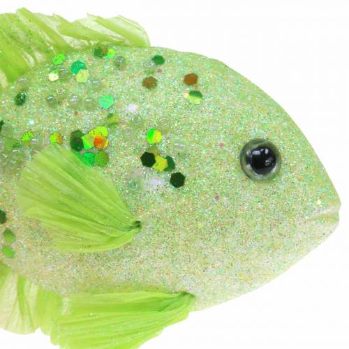 Artikel Dekorativ fisk til hængende grøn lyserød orange blå 13-24 cm 6stk