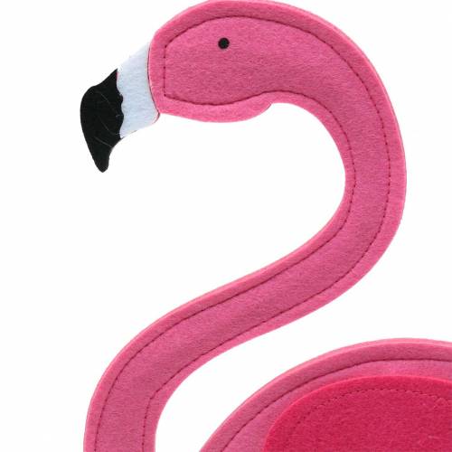Artikel Sommerdekoration flamingo stående filt pink 28 × H58cm