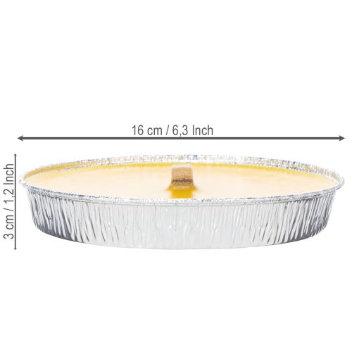Artikel Citronella duftlys mod insekter, flammeskål perfekt til altaner, terrasser og picnics, 16 cm
