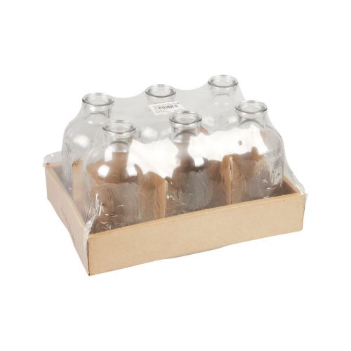 Floristik24 Dekorative flasker minivaser glas lysestager H12,5cm 6 stk