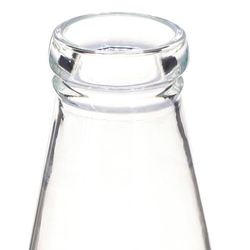 Artikel Flaskedekoration glasflaskevase lavet af glas Ø7,5cm H19cm