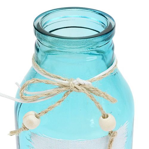 Floristik24 Glasflaske assorterede farver Ø8cm H15cm 3stk