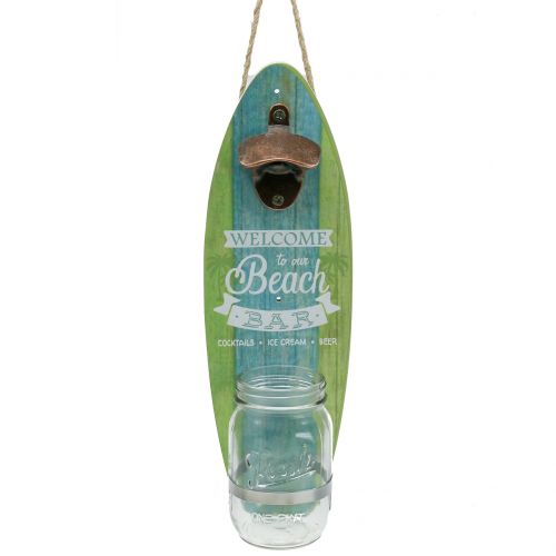 Vægflaskeåbner &quot;Beach Bar&quot; 36cm x 11cm