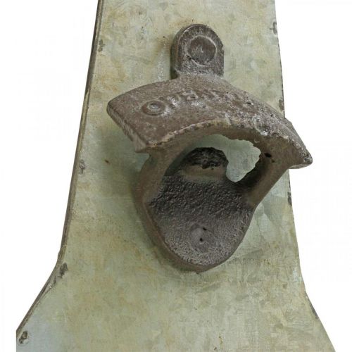 Floristik24 Flaskeåbner vintage metal dekoration med opsamlingsbeholder H41cm