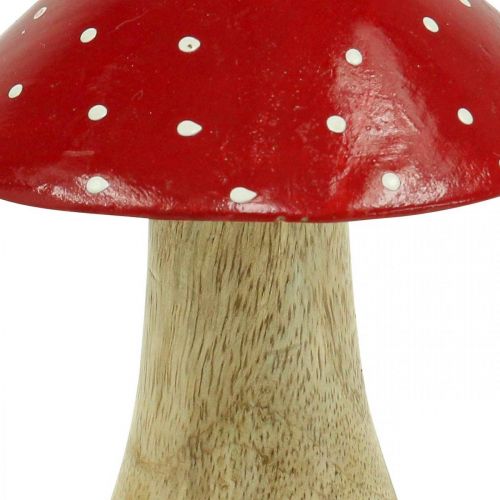 Floristik24 Fluesvamp deco træsvamp efterårsdekoration træ 11,5×Ø10cm