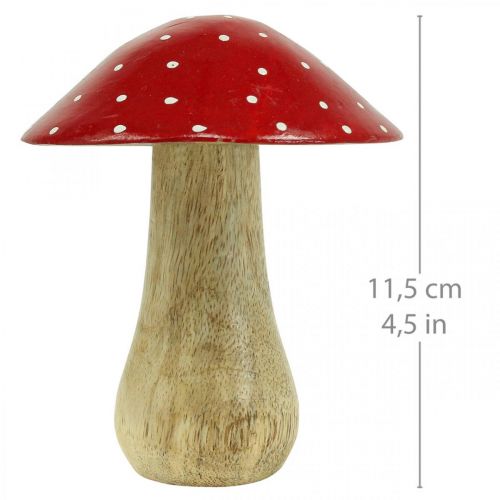 Floristik24 Fluesvamp deco træsvamp efterårsdekoration træ 11,5×Ø10cm