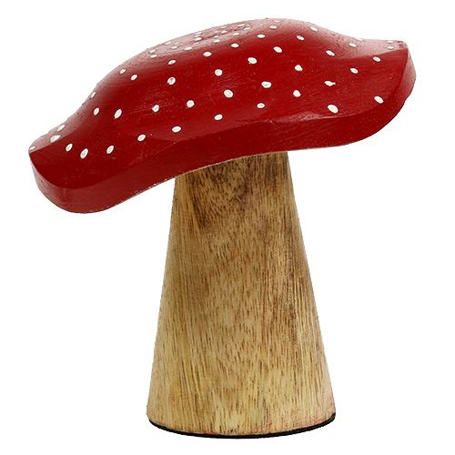Floristik24 Toadstool Wood Mushroom Mix 9 cm -10,5 cm rød, naturlig 8stk