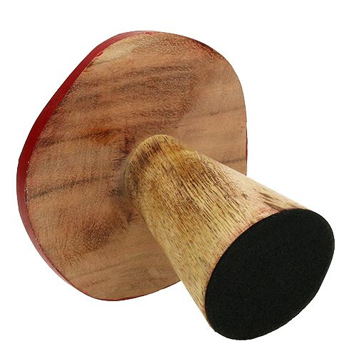 Floristik24 Toadstool Wood Mushroom Mix 9 cm -10,5 cm rød, naturlig 8stk