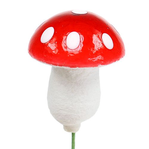 Floristik24 Toadstool på en ledning 2,2 cm 100stk