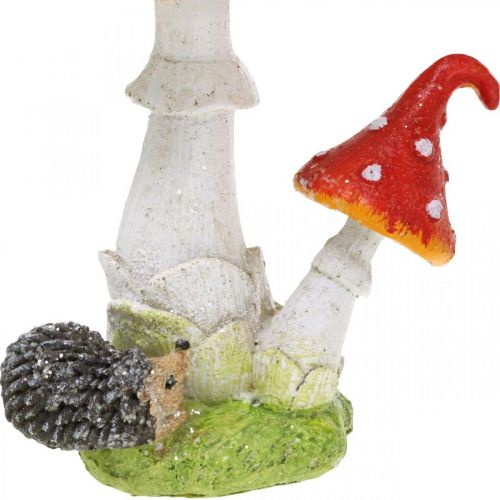 Artikel Fluesvamp med pindsvinepynt dekoration svampebordsdekoration efterår H22cm 2stk