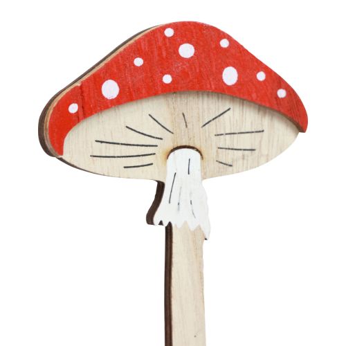 Artikel Paddehat dekorative træpropper blomsterpropper træ 18cm 12 stk