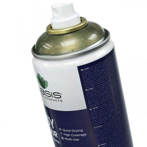 Artikel Glitterspray guld til håndværk Farvespray 400ml