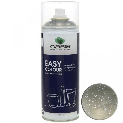 Artikel Glitter Spray Sølv Flitter Easy Color Farve Spray 400ml