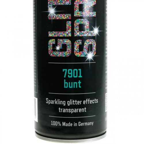 Floristik24 Glitterspray til kunsthåndværk farverig spraymaling glitter 400ml