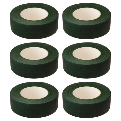 Artikel Blomstertape Blomsterbånd Indpakningstape Grøn 25mm 6 stk