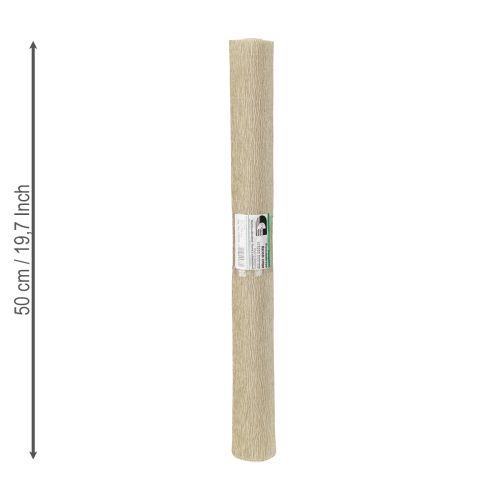 Artikel Blomsterhandler crepe papir natur 50x250cm