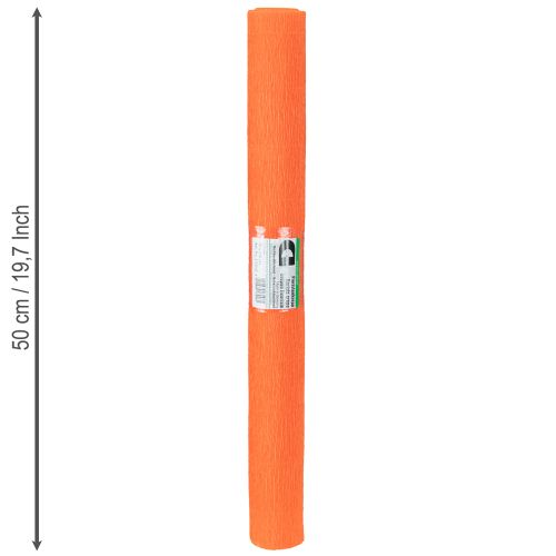 Artikel Florist crepe papir Orange 50x250cm