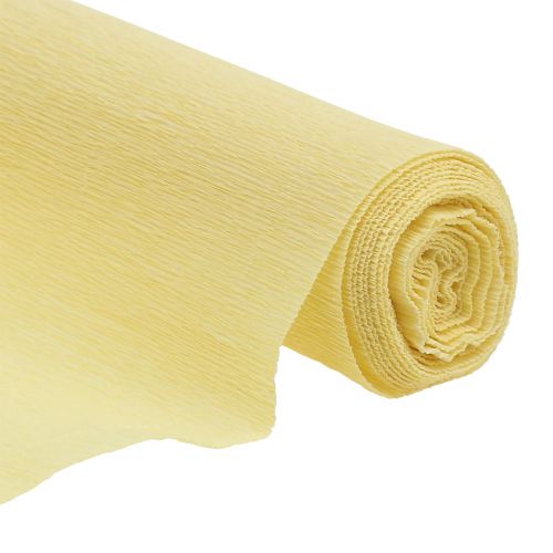 Florist crepepapir pastelgul 50x250cm