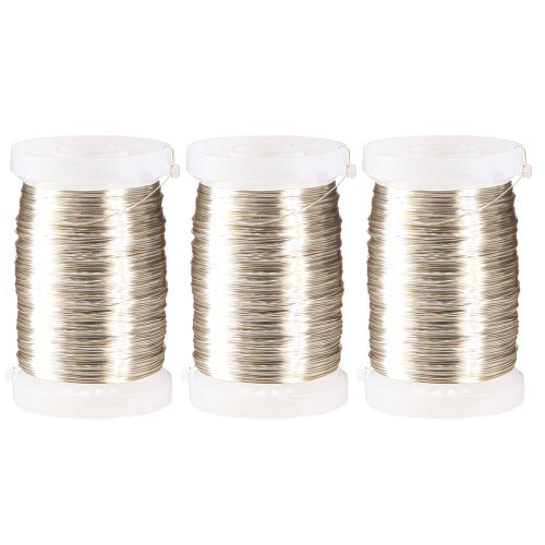 Artikel Blomsterhandler tråd myrtråd champagne 0,30mm 100g 3 stk