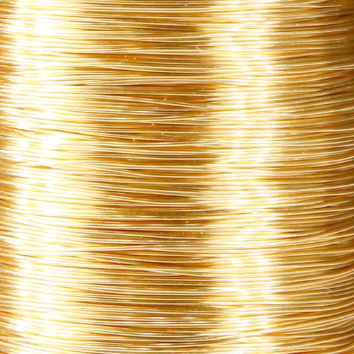 Artikel Blomsterhandler tråd myrtråd dekorativ tråd guld 0,30mm 100g 3 stk.
