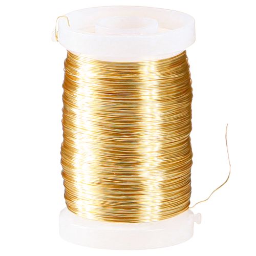 Artikel Blomsterhandler tråd myrtråd dekorativ tråd guld 0,30mm 100g 3 stk.